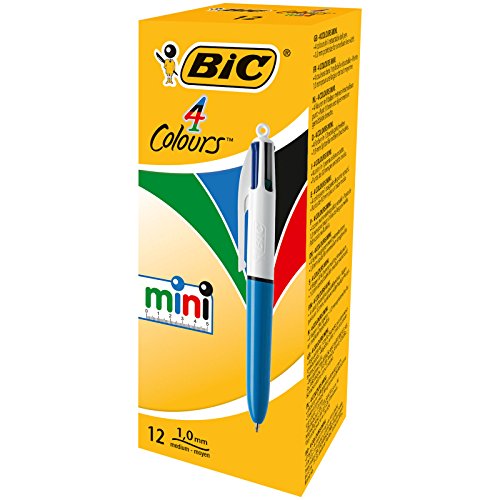 Esferográfica Rollerball BIC 4-colours Mini (Azul) BIC - Canetas - esferográfica, rollerball, bic, 4 cores, mini