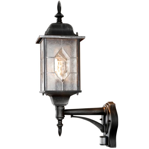 Candeeiro de Parede KONSTSMIDE Milano Preto Konstsmide - Luminárias de parede - preto, metal, lâmpada, candeeiro de parede