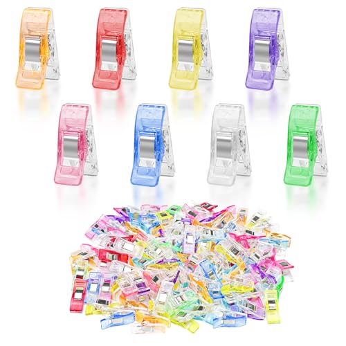 Avesteir 120 PCS Pinças de costura, Aglomerados de tecido, acessórios de plástico para costura Avesteir - Prendedores de roupa - 120 pcs, pinças de costura, aglomerados de tecido, acessórios de plástico
