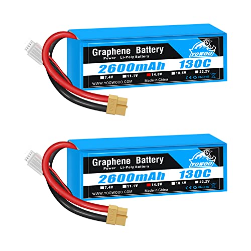 Bateria Yowoo 4S Lipo 2600mAh 14.8V 130C Yowoo - Baterias - bateria, yowoo, 4S, LiPo, 2600mAh, 14.8V, 130c