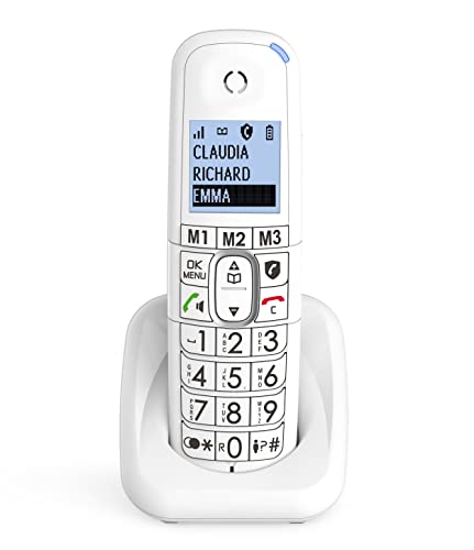 Telefone fixo com teclado ALCATEL XL785 (Branco) ALCATEL - Telefonia - telefone fixo, teclado, branco