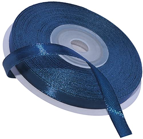 Fita Decorativa AERZETIX C55608 (Azul - Poliéster) AERZETIX - Enfeites e acabamentos - 6 mm, 2,5 m, poliéster, azul escuro