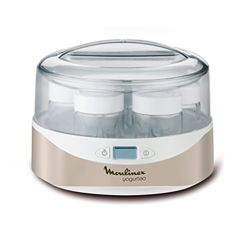 Moulinex Yg231E Leite Natural Yogur Maker 7 L Moulinex - Fabricantes de iogurte - 7 litros, 7 vidrinhos, programação manual, tampão inteligente