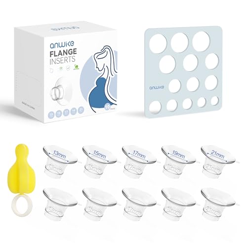 Acessório de Sacaleche ANWIKE (Branco - 10 Un) ANWIKE - Acessórios para bomba de mama - 13-21 mm, silicone, branco, lavável
