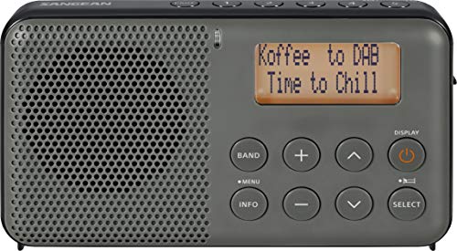 Rádio Despertador SANGEAN Dpr-64 Preto (Digital - FM/AM/DAB) Sangean - Radios - digital, fm, dab+, recarregável, memórias