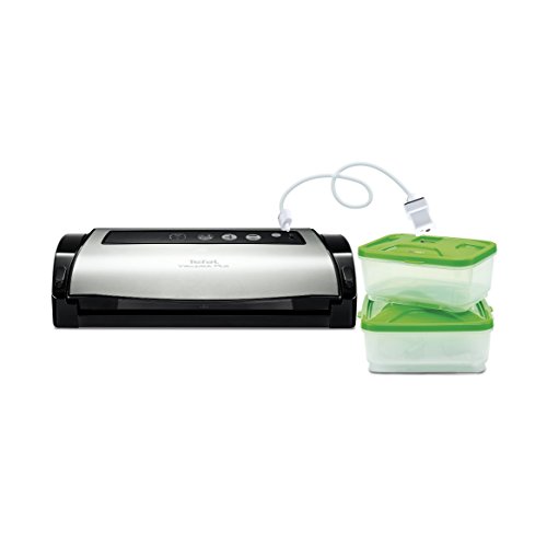 Tefal Vacupack Plus Embalador Vácuo Preto, Prateado Tefal - Seladoras a vácuo - 1,5 L, 2,8 kg, 130 w, preto, prateado