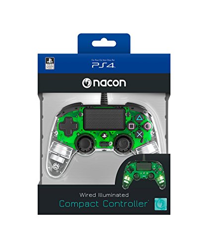 Comando NA CONSOLE (PS4 - Verde) NACON - Controladores de jogo - ps4, verde, led azul, ergonômico