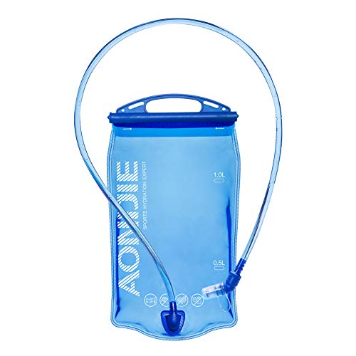 Garrafa de Montanha Aonijie 3/2/1.5/1 L (Recondicionado Como Novo) AONIJIE - Sistemas de hidratação - poliéster, 30 cm, 1 l, preto/magenta
