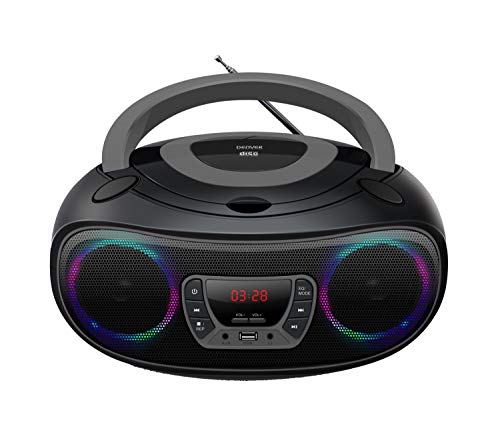 Leitor de CD DENVER TCL-212BT GREY (Preto - 3xRCA - Bluetooth) Denver - Sistemas estéreo - preto, bluetooth, 3xRCA
