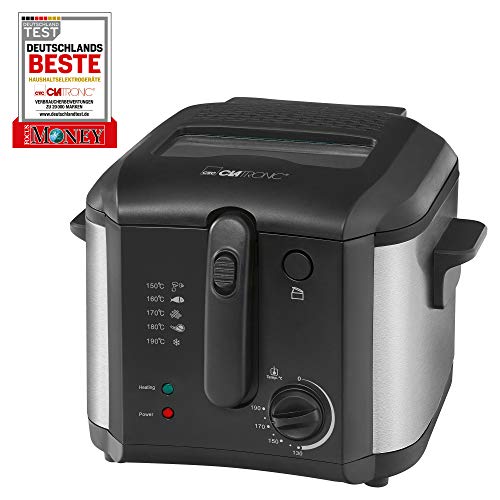 Friteuse CLATRONIC FR 3649 (Capacité: 2.5 L - 1600 W) Clatronic - Fritadeiras - 2.5 L, 1600 W, 130-190 °C, individual