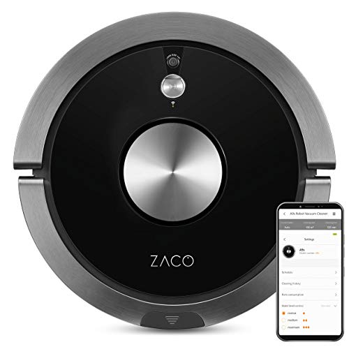 Aspirador Robô ZACO ZACOA9S (Autonomia 120 min - Capacidade 600 ml) ZACO - Aspiradores - 120 min, 600 ml, filtragem de água, navegação por câmara