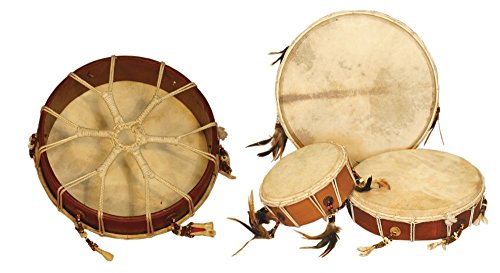 Tambor SHAMAN Bateria de Samba 30cm (Branco) BSX - Percussão manual - 30 cm, madeira, tecido, pluma