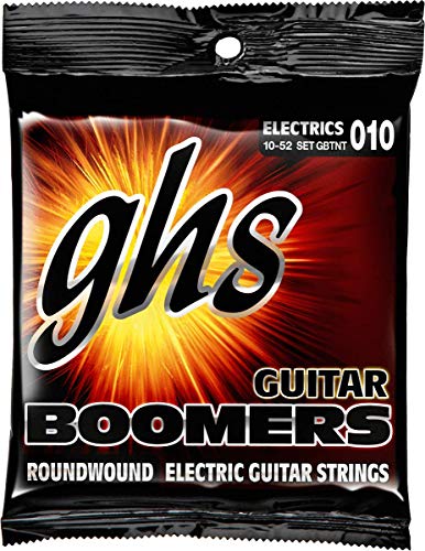 Ghs Boomers Guitar String Set Electric Guitar 9-52 GHS - Acessórios para instrumentos musicais e orquestra - cordas elétricas, guitarra eléctrica, 9-52, sustentação