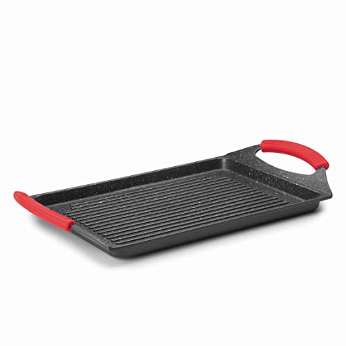 Grelhador de Pedra LACOR Eco (Aço Inoxidável - Preto) Lacor Menaje Profesional - Chapas e grelhadores - aço inoxidável, preto, eco