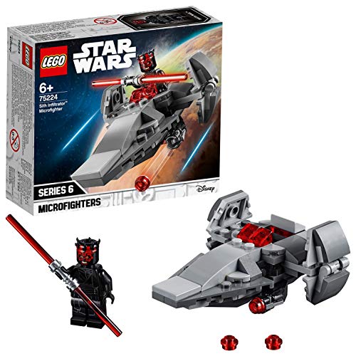 LEGO Star Wars 75224 Microfighter Sith Infiltrator (Jogos de Construção) LEGO - Blocos de encaixe - lego, star wars, microfighter, sith infiltrator