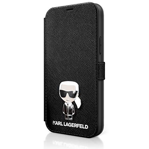 Capa iPhone 12 Pro Max KARL LAGERFELD Book Preto KARL LAGERFELD - Peças de reposição para telemóveis - iPhone 12 Pro Max, karl lagerfeld, Book, preto