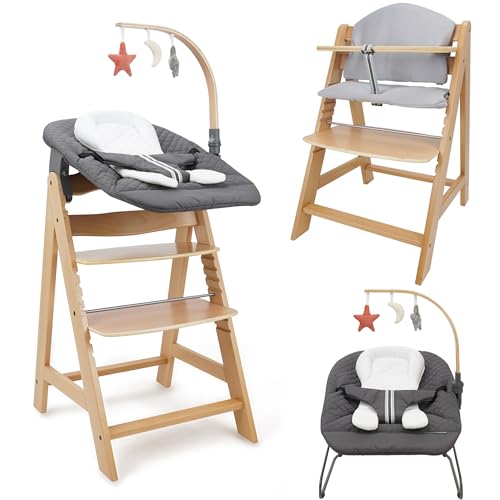 Cadeira de Refeição HOMCOM 509 Crew Sky (Antracite) 509 - Móveis para bebês e crianças pequenas - antracite, 90 kg, refeição