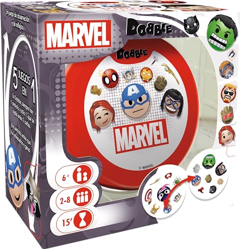 Jogo de Tabuleiro ASMODEE Dobble Marvel Emojis (Idade Mínima: 7) Juegos - Jogos - 55 cartas, instruções, 7 anos, marvel