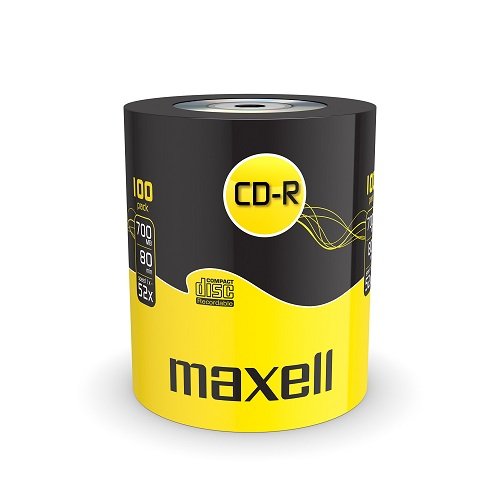Maxell CD-R 80XL 52x 100 Pack 700 MB 100 peça(s) Maxell - Mídias vazias - 700 MB, 52x, 80 min, 100 peças