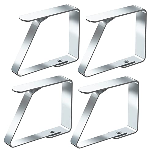 Conjunto de 4 Peças de Aço Inoxidável BLOOVEN Blooven - Clipes e pesos para toalhas de mesa - 4 peças, aço inoxidável, resistente, elegante