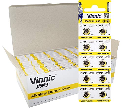 Pilhas Não Recarregáveis VINNIC Ag3 Lr41 L736F DIVERS - Baterias - 1.5v, alcalinas, alta durabilidade, resistência