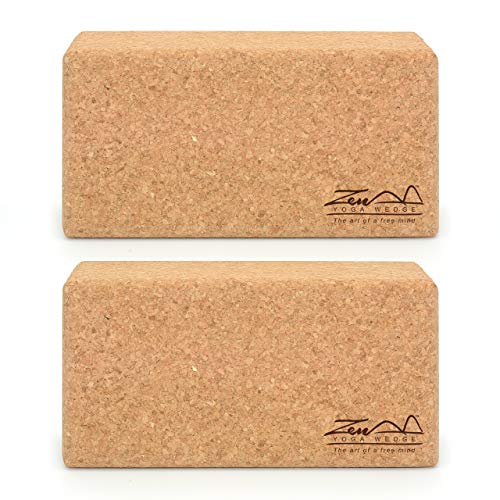 Conjunto de Blocos de Ioga ZENYOGAWEDGE (Castanho) ZEN YOGA WEDGE "The art of a free mind" - Blocos de yoga e pilates - conjunto, blocos, ioga, castanho