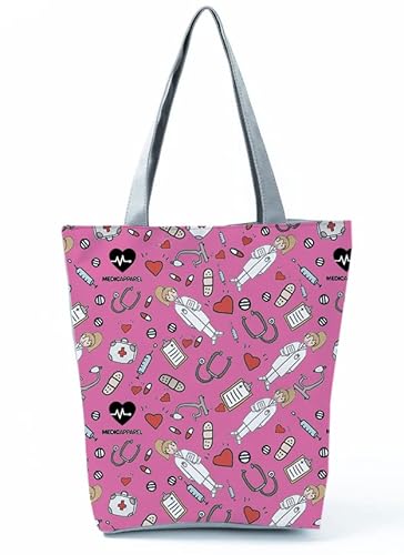 Saco de Enfermagem INN (Algodão - Multicor) INN - Bagagem e bolsas - algodão, multicor, 33x23 cm