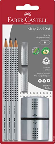 Lápis de Carvão STAEDTLER Triplus (Multicor - 3 Unidades) Faber-Castell - Lápis - multicor, 3 unidades, ponta triangular, tinta preta