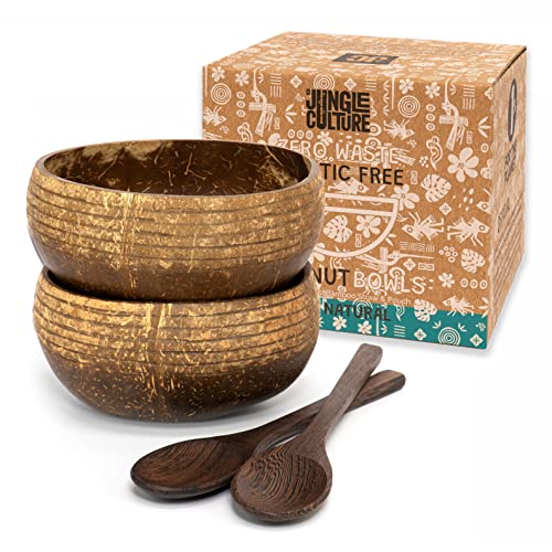 Conjunto 2 Talheres de Coco com Pajita de Bambu e Bolsa JUNGLE CULTURE Jungle Culture - Tigelas - talheres, coco, bambu, bolsa