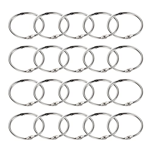 Argolas de Encadernação METROPOLITAN 100 Unidades Hongshuo - Argolas de fichário - metalizado, 25 mm, 30 mm, 100 unidades