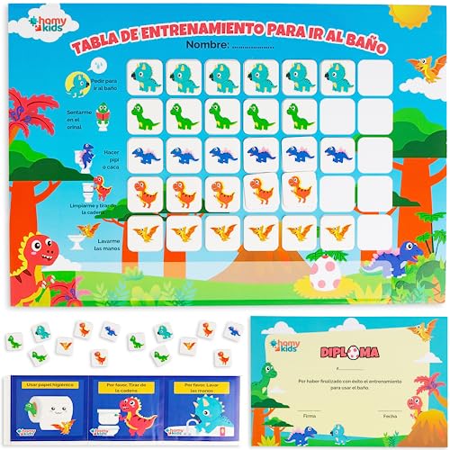 Tabuleiro de recompensas para aprender a ir ao banho em Espanhol HOMYKIDS - Móveis para bebês e crianças pequenas - recompensa, banho, espanhol