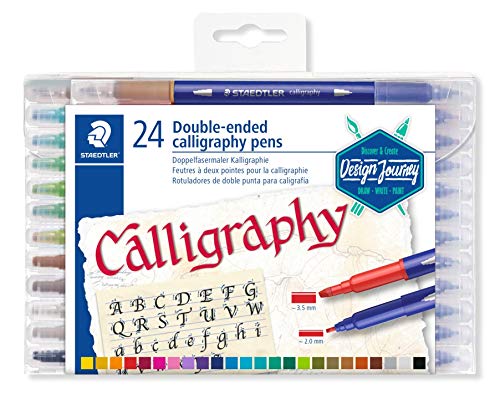 Marcador STAEDTLER Feltro (Multicor - 24 Unidades) Staedtler - Canetas - multicor, 24 unidades, caligrafia, desenhos decorativos