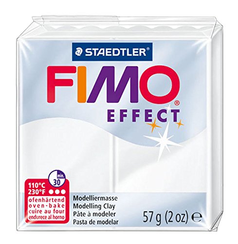 Pasta Modeladora STAEDTLER Fimo Effect (Branco - 57 g) Staedtler - Roupa - pasta modeladora, fimo effect, staedtler, branco, 57 g
