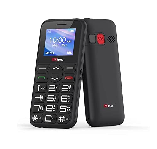 Telemóvel Sénior TTFONE TT190 (2.4'' - 2G - Preto) TTfone - Telemóveis - 2.4, 2G, botão sos, preto
