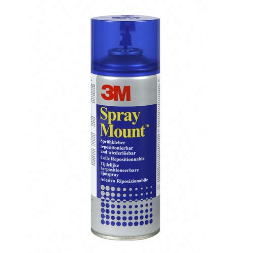 Adesivo 3M Spraymount - 200ml (Ferramentas) 3M - Adesivos e ímãs para artesanato - 200ml, resistente à humidade, resistente a temperaturas elevadas, pulverização controlada