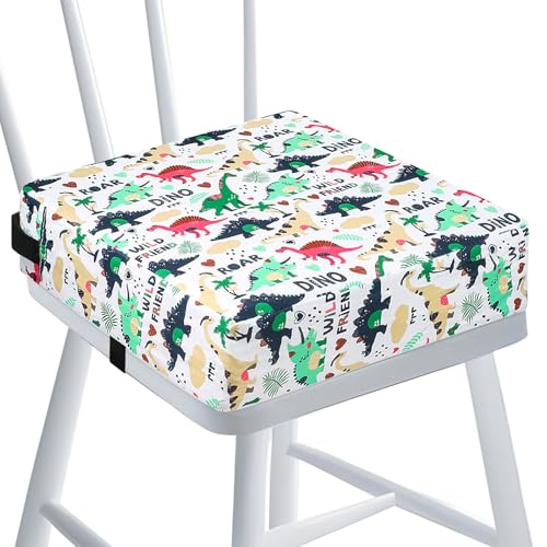 Assento elevatório HAWAKA Dino Branco (Branco - 32x32x8.5cm) HAWAKA - Cadeiras altas e assentos elevatórios - ajustável, lavável, correa de segurança