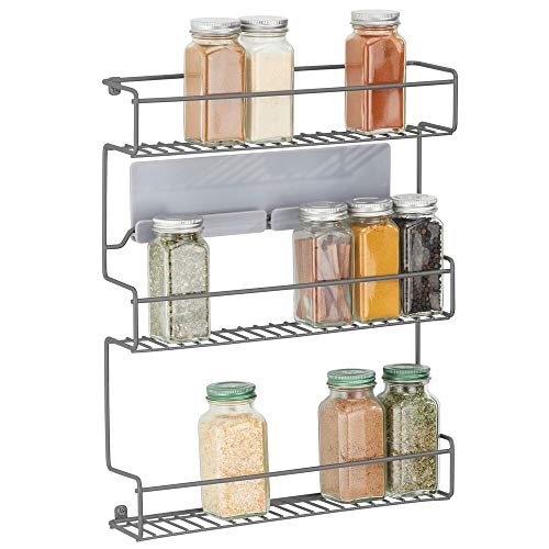 Suporte para Garrafas MDESIGN 3 Níveis (Cinzento) mDesign - Prateleiras industriais - suporte, garrafa, 3 níveis, cinzento