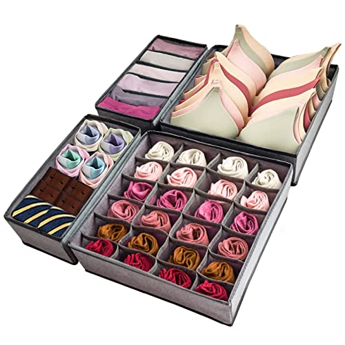 Organizador de Roupa Yocole 4Pcs (Recondicionado Como Novo) YOCOLE - Organizadores de gavetas para casa - organizador, roupa, yocole, 4pcs, recondicionado