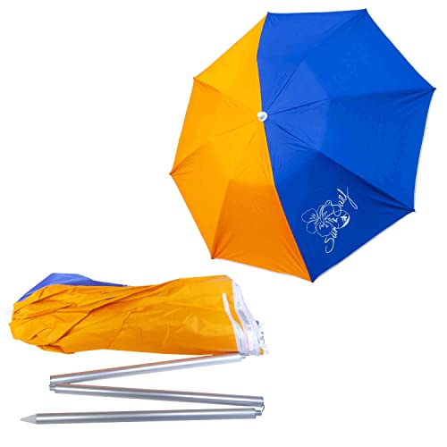 Guarda-Sol Compacto para Praia e Piscina - 180 Cm - Azul Claro SUN & SURF Textil Hogarquivir SL - Móveis de exterior - compacto, praia, piscina, 180 cm