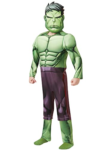 Fato de Menino RUBIE'S Hulk Deluxe (Poliéster - Tam: 3-4 anos) Rubies - Brincadeira de faz de conta - fato, máscara, ajustável, cordão, 3-4 anos