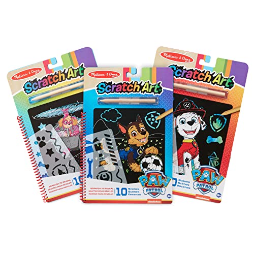 Jogo Criativo MELISSA & DOUG 3 Livros de Rascagem Paw Patrol Melissa & Doug - Brinquedos - livros, desafios, temas, criativos