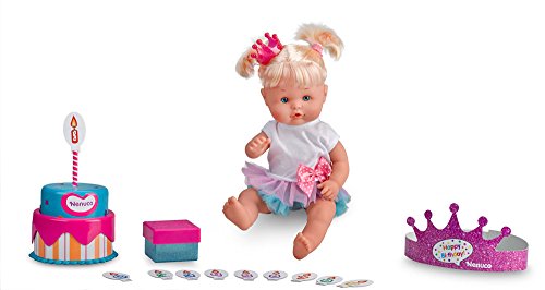 Boneca de moda FAMOSA Nenuco (6 anos) Nenuco - Brinquedos - nenuco, vestido rosa, corpete branco, biberão, vassoura, balde