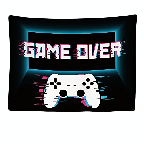Tapete Decorativo ULC GAME OVER (Verde - Algodão - 200x150 cm) Ulticool - Tapeçarias decorativas - verde, algodão, 200x150 cm