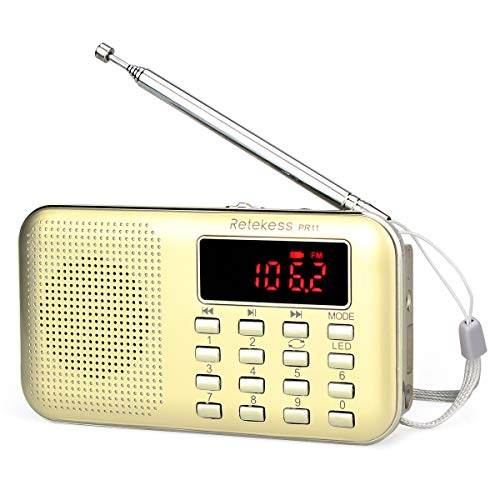 Rádio RETEKESS PR11 (Preto - Digital - FM/AM - Pilhas) Retekess - Radios - digital, fm/am, sintonizador analógico, pilhas