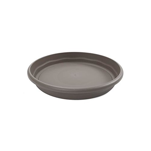 Assento para Vasos PLASTIKEN 34 Cm Castanho Plastiken - Pratos e bandejas para vasos de jardim - bandeja redonda, 34 cm, coleta plastiken, fabricação espanhola