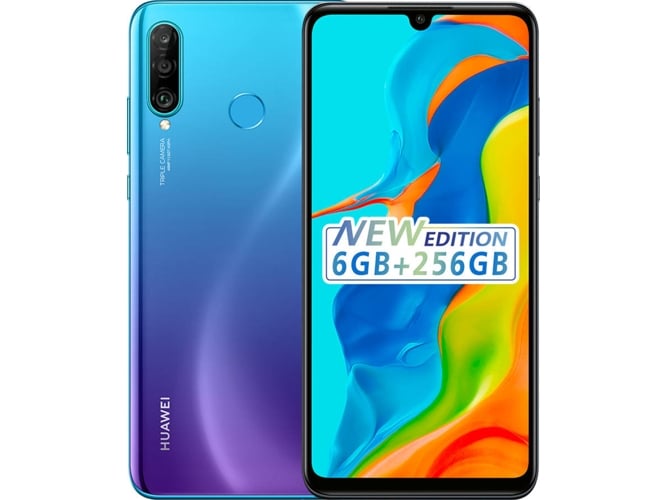 Smartphone HUAWEI P30 Lite New Edition (6.15'' - 6 GB - 256 GB - Azul) HUAWEI - Telemóveis - 6.15 polegadas, 256 GB, android, led