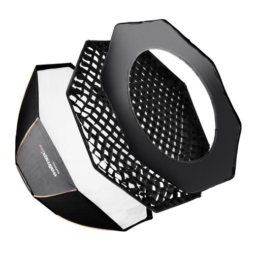 Softbox WALIMEX pro Octagon Softbox PLUS (Orange Line) Walimex Pro - Softboxes - 22,5 x 33 cm, 1 kg, lâmpada inclusa, orange line
