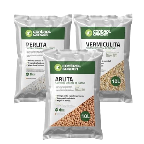 Control Garden Pack de 3 Sacos de Substrato 10 L Control Garden - Adubos - sacos, substrato, 10 L, control garden