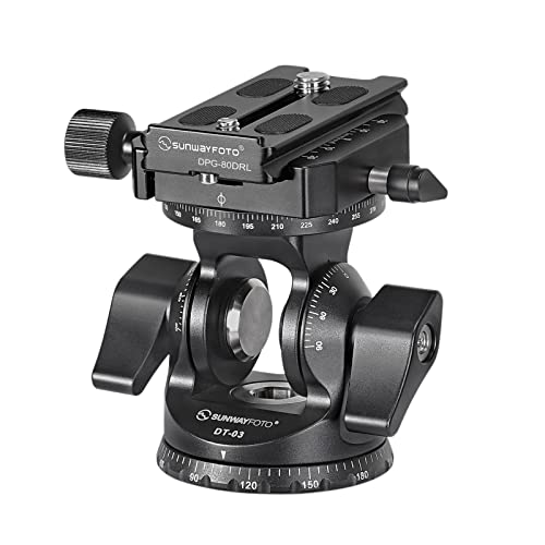 Cabeça de Tripé SUNWAY FOTO DT-03R (Universal) SUNWAYFOTO - Cabeças de tripé e monopé - alumínio, universal, 10 kg, preto