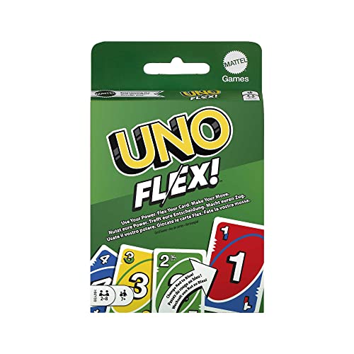 Jogo de Tabuleiro MATTEL Uno Flex (Idade Mínima Recomendada: 8 anos) Mattel - Jogos de cartas - 8 anos, 2-10 jogadores, cartas, fichas